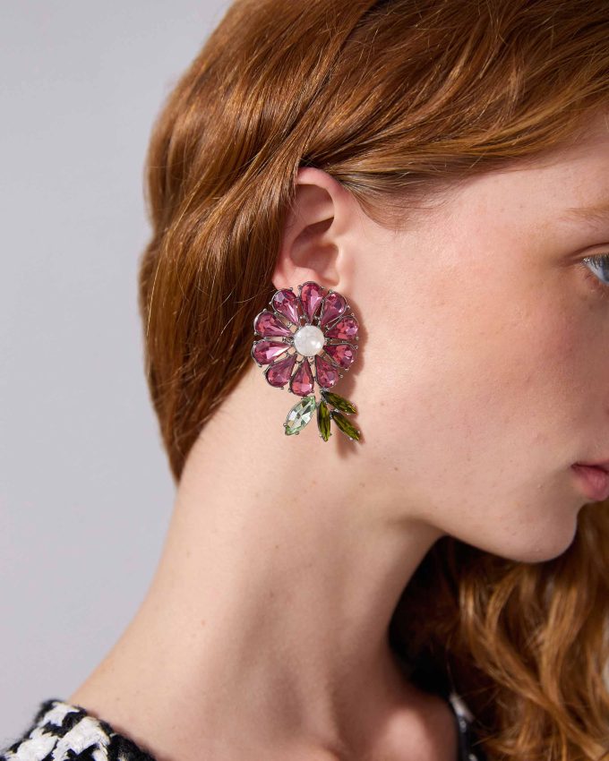 Crystal Daisy Earrings