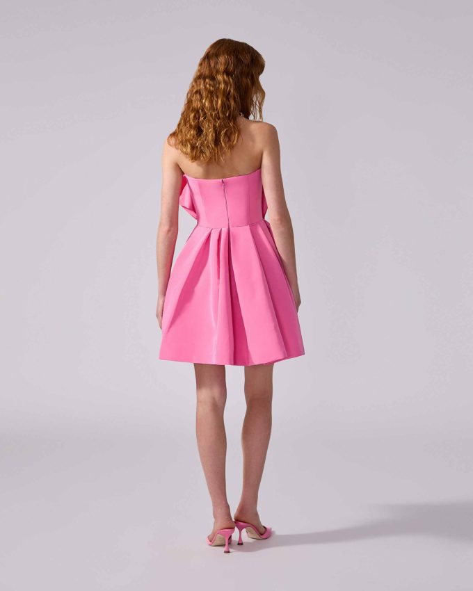 Strapless Rosette Mini Dress