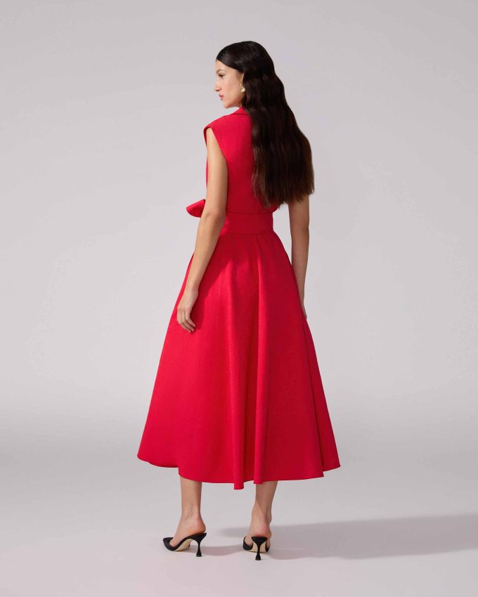 Sleeveless Belted Trench Dress