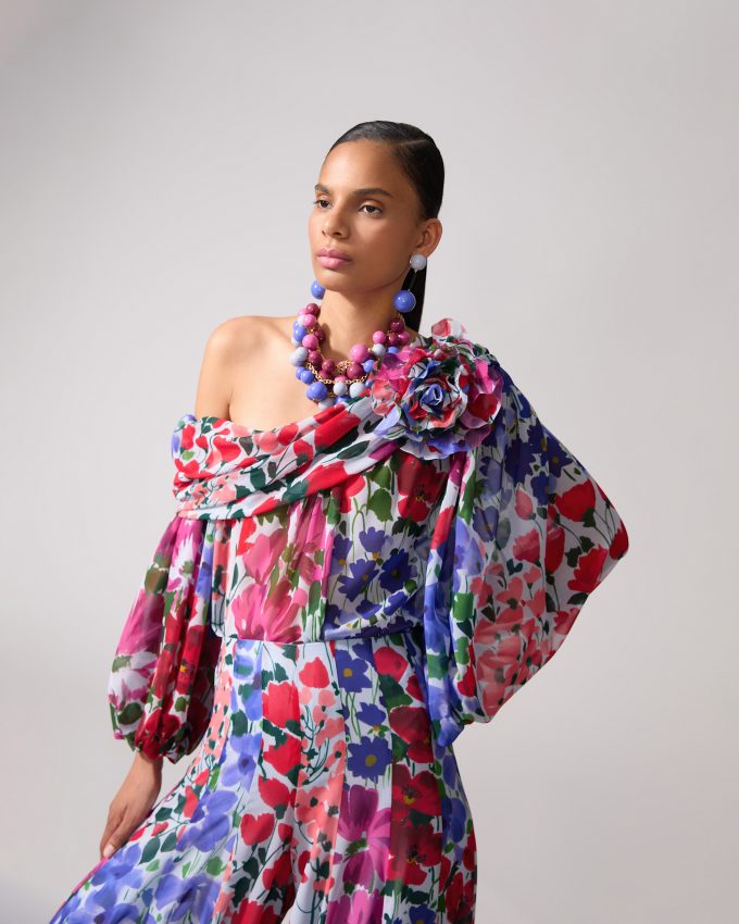 Jardin-Print Palazzo Pants