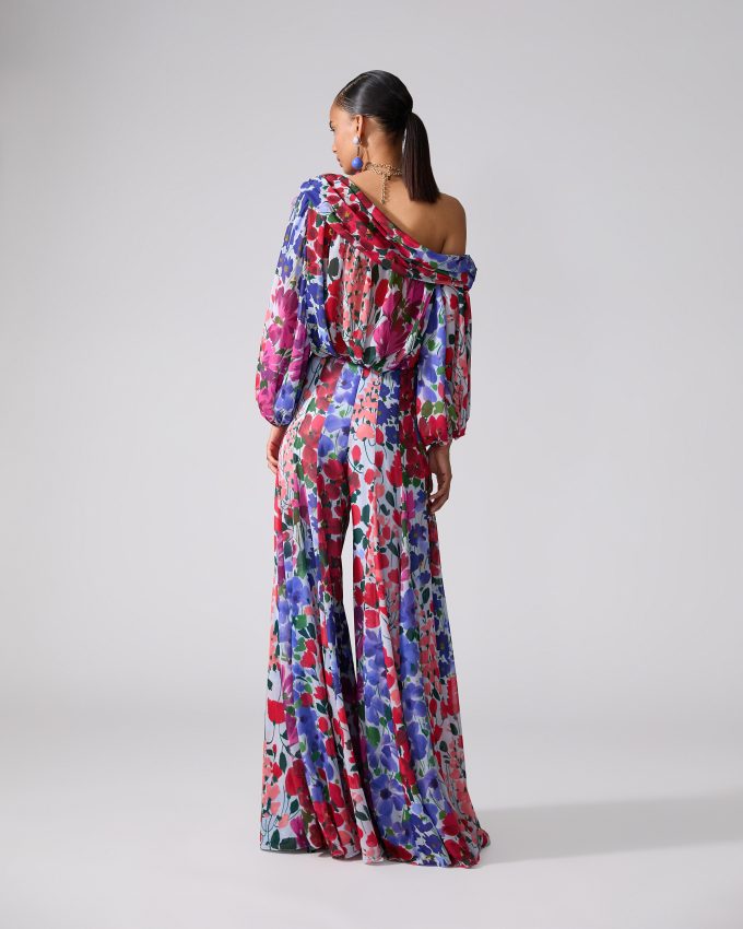 Jardin-Print Palazzo Pants
