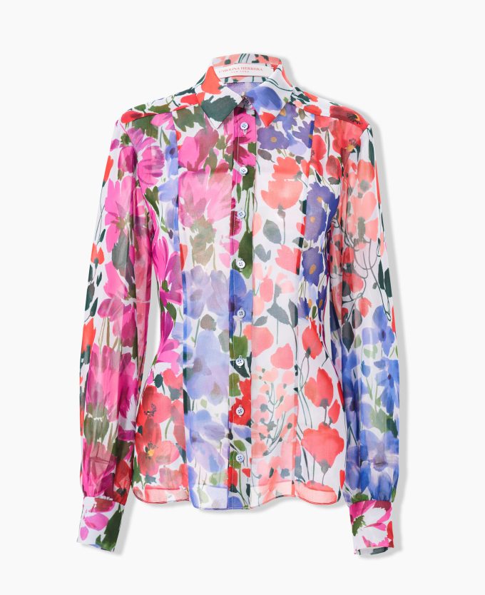 Jardin-Print Blouse