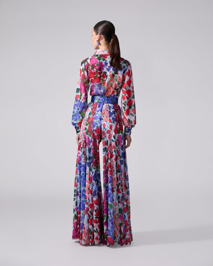 Jardin-Print Blouse