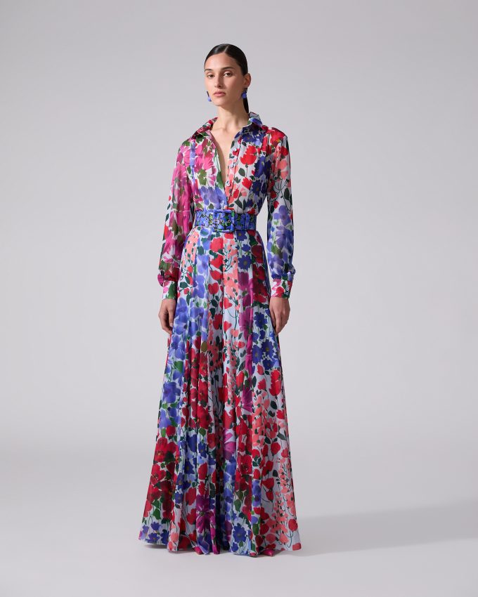 Jardin-Print Blouse