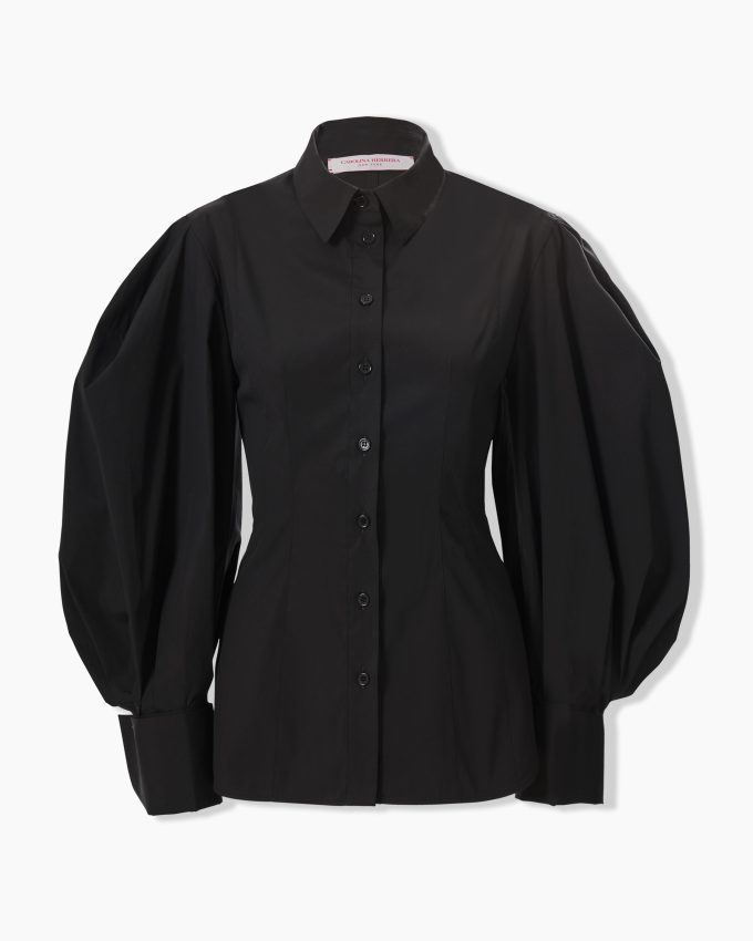Balloon-Sleeve Shirt