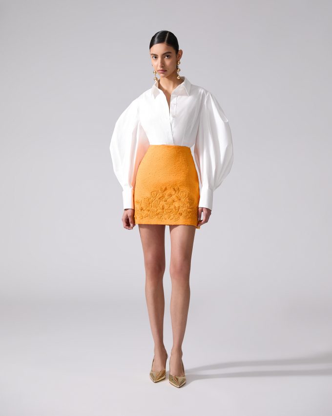 Balloon-Sleeve Shirt