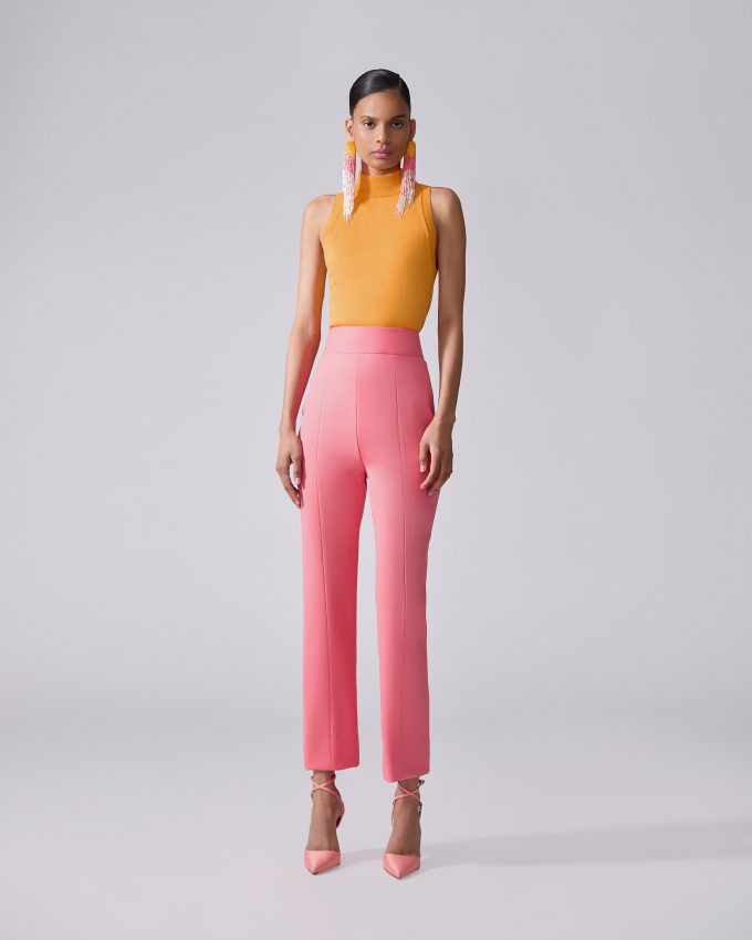 Sleeveless Mock-Neck Top