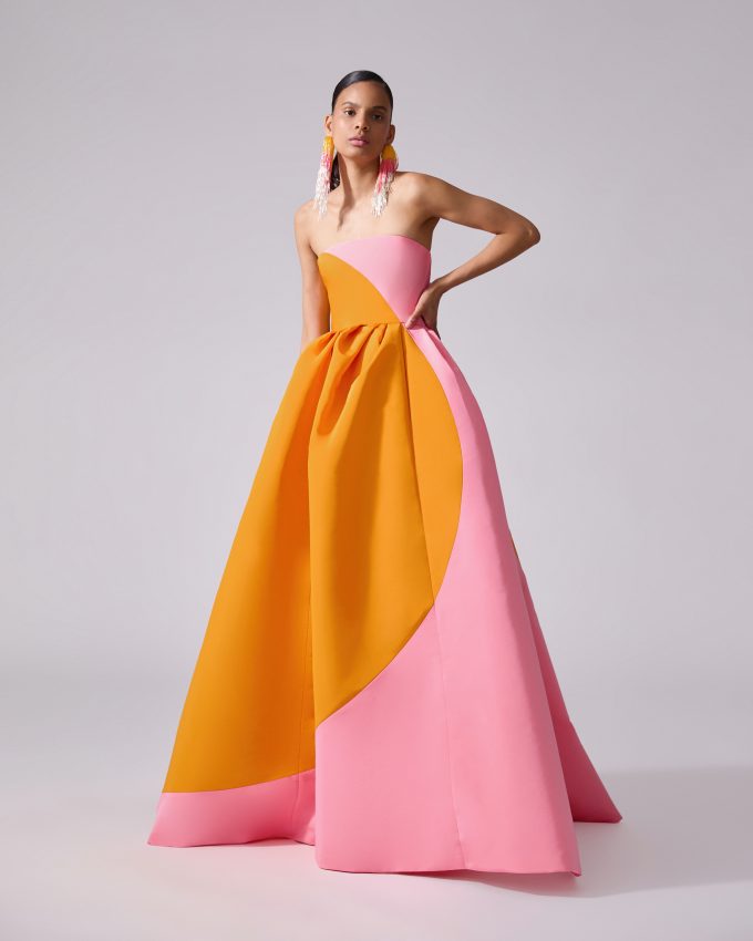Strapless Circle Ball Gown