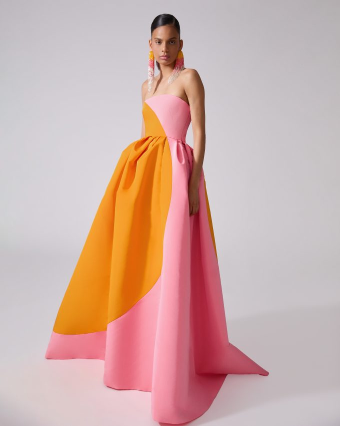 Strapless Circle Ball Gown