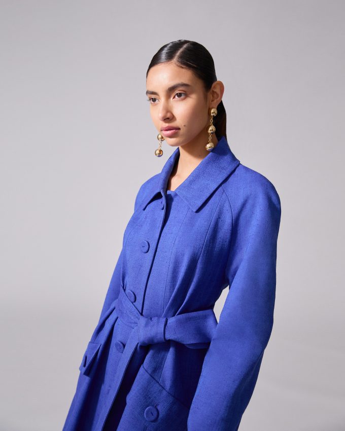 Belted A-Line Coat