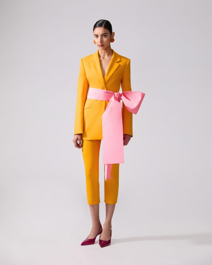 Colorblocked Sash Jacket