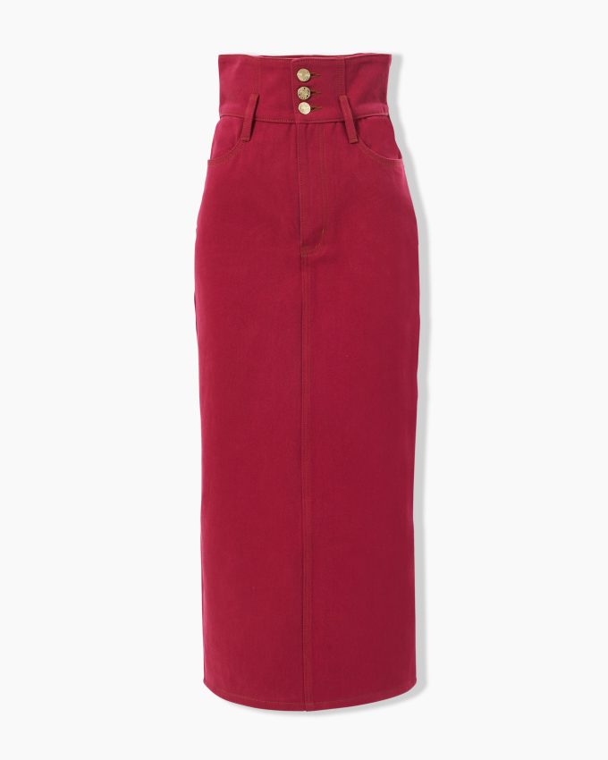 The Denim Midi Skirt