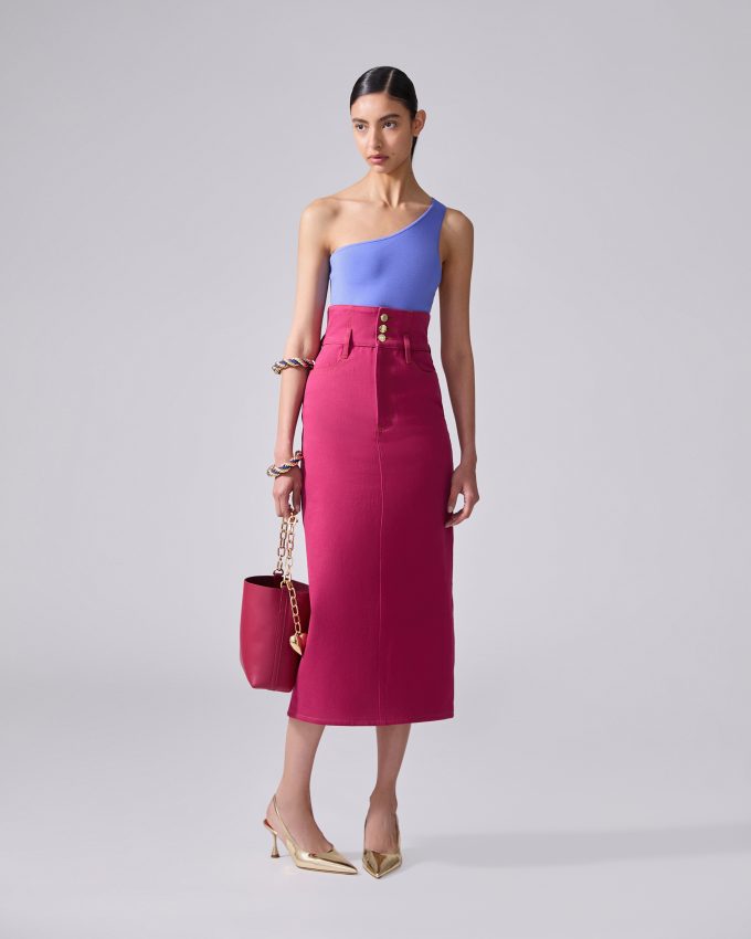 The Denim Midi Skirt