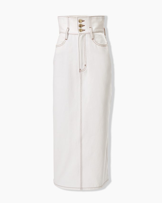 The Denim Midi Skirt