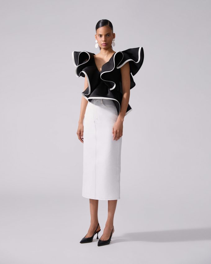 The Denim Midi Skirt