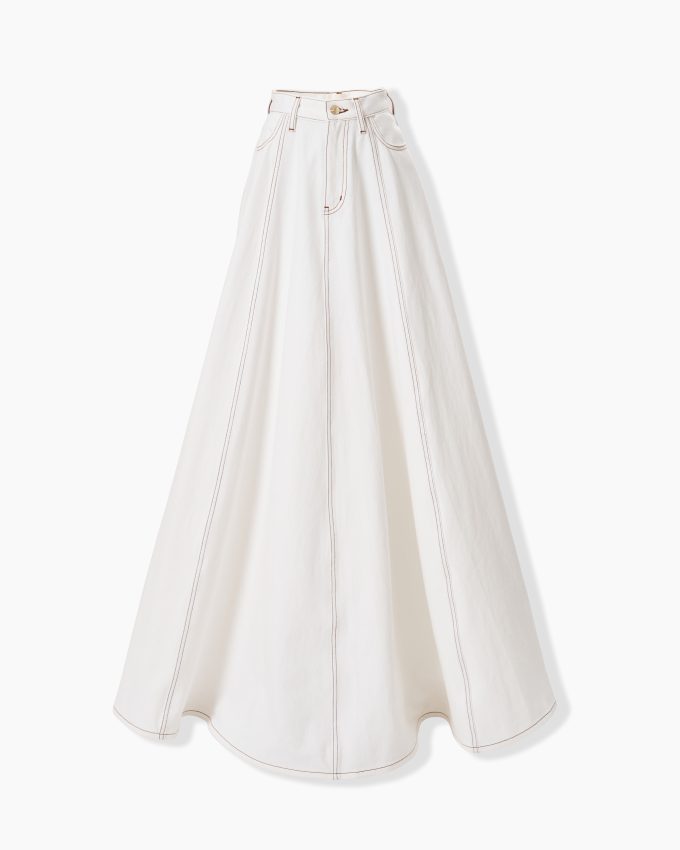 The Denim Ball Skirt