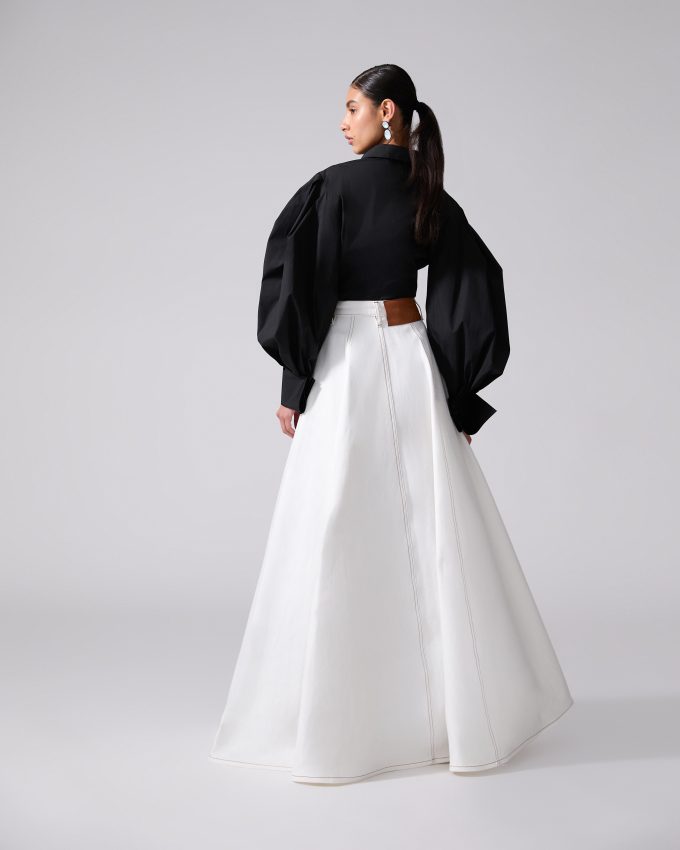 The Denim Ball Skirt
