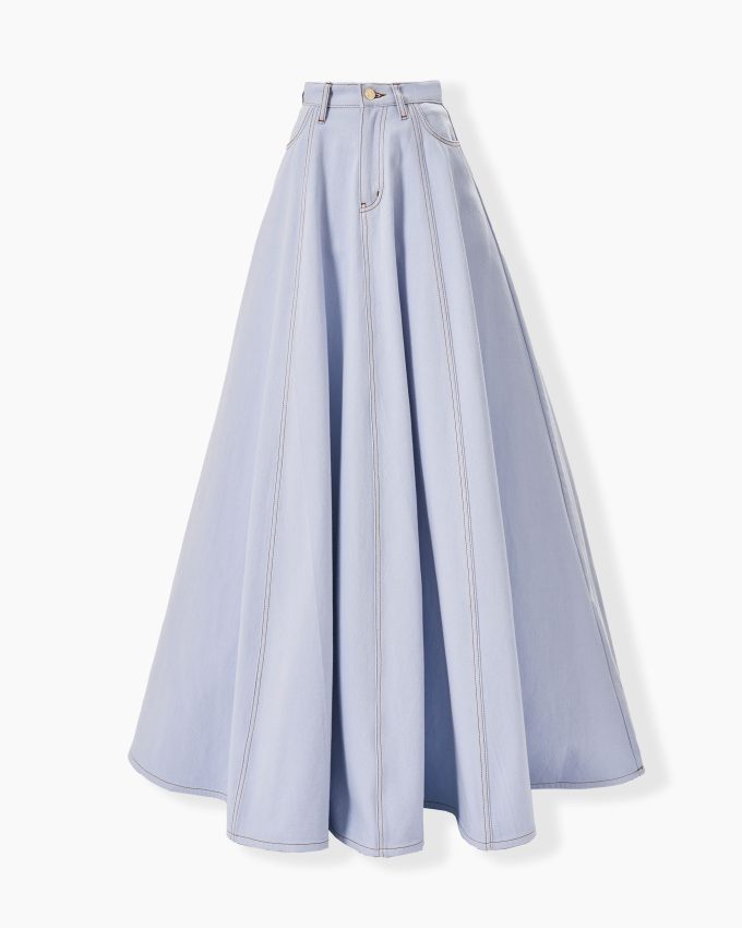 The Denim Ball Skirt
