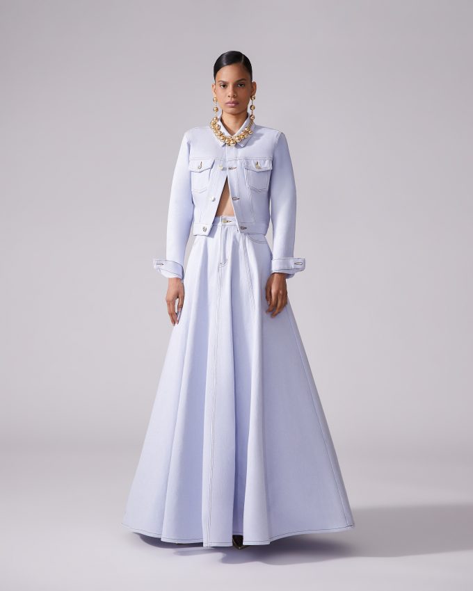 The Denim Ball Skirt
