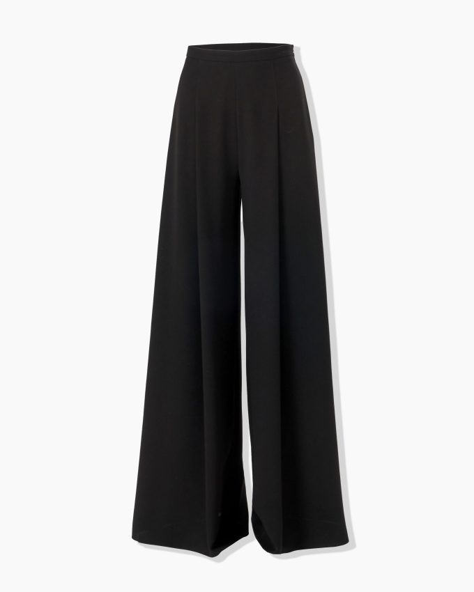 High-Waist Pleated Wide-Leg Pants
