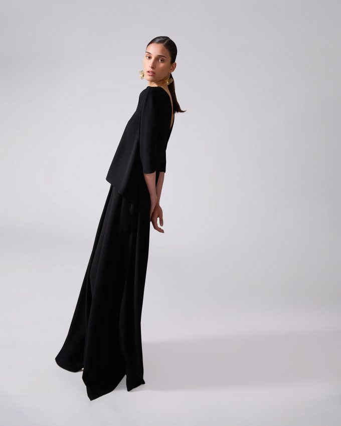 High-Waist Pleated Wide-Leg Pants