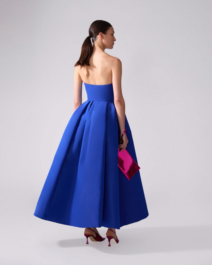 Strapless Full Midi Dress
