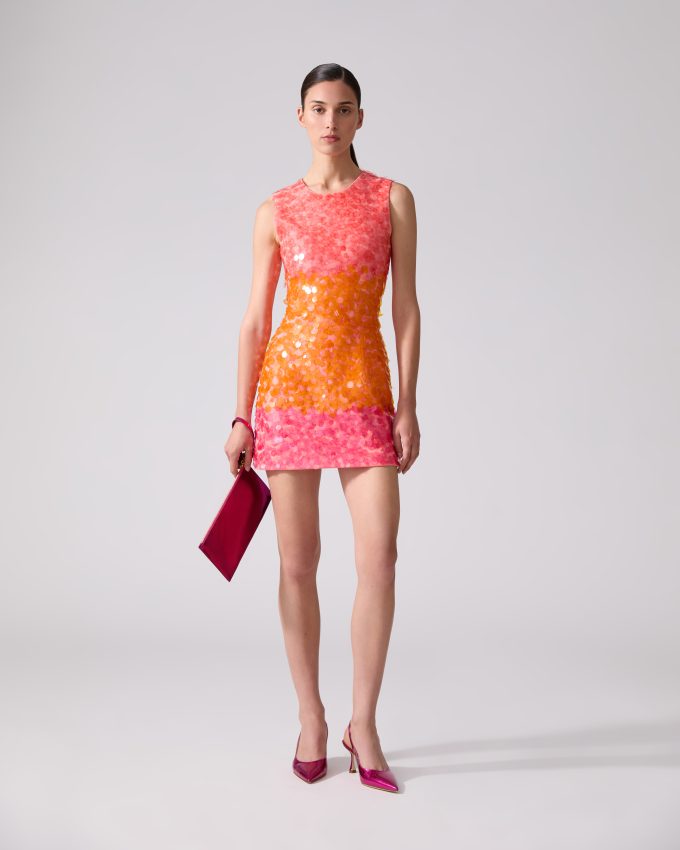 Ombré Paillette Mini Dress