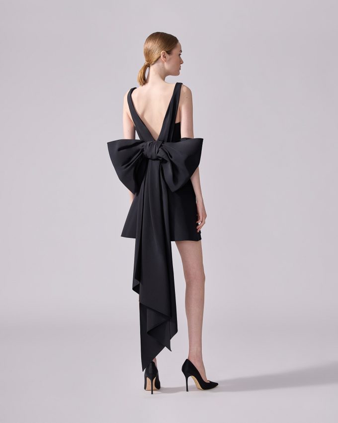 Mini Dress With Back Bow