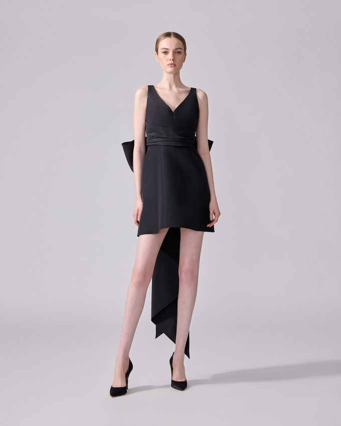 Mini Dress With Back Bow