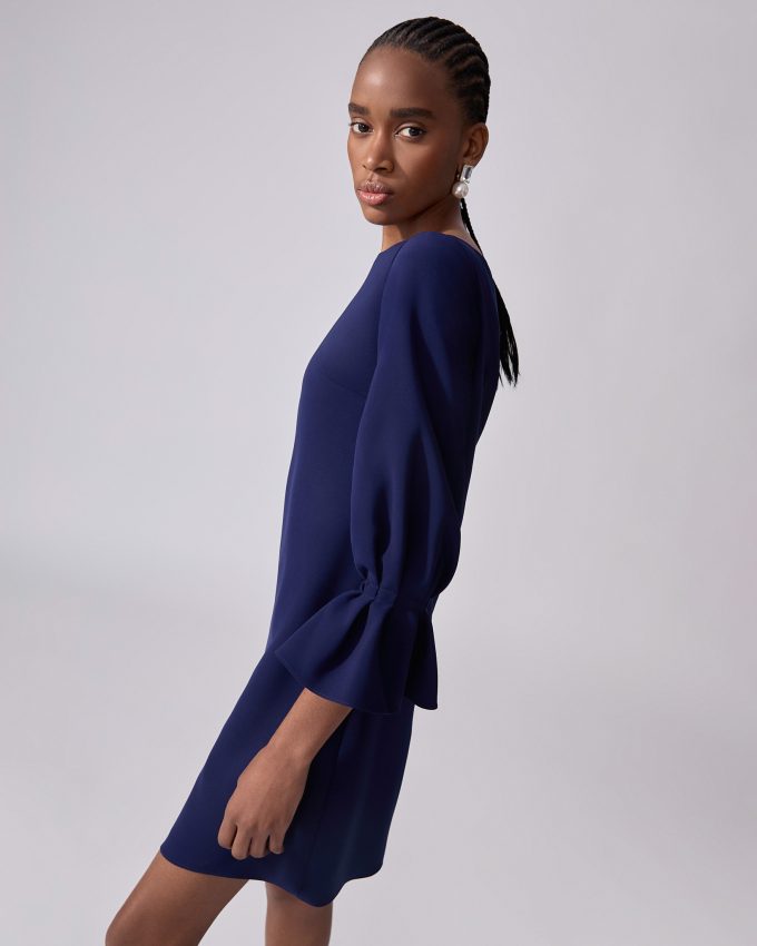 Puff Sleeve Shift Dress