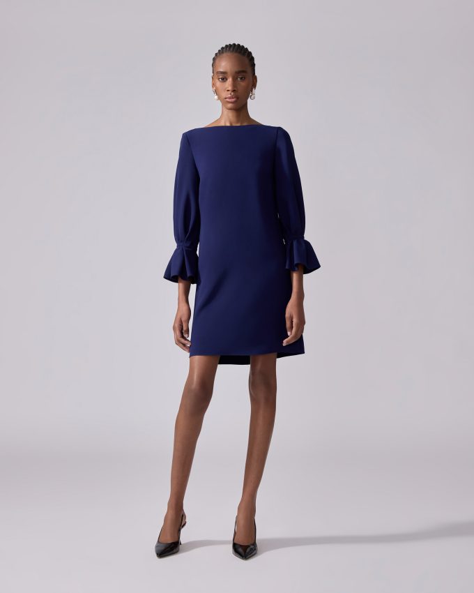 Puff Sleeve Shift Dress