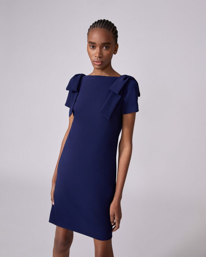 Shift Dress With Bows