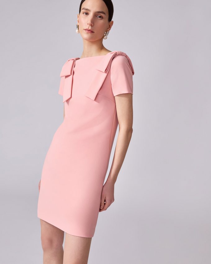 Shift Dress With Bows