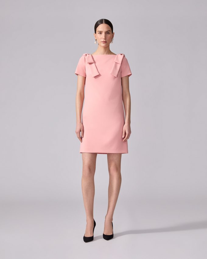 Shift Dress With Bows