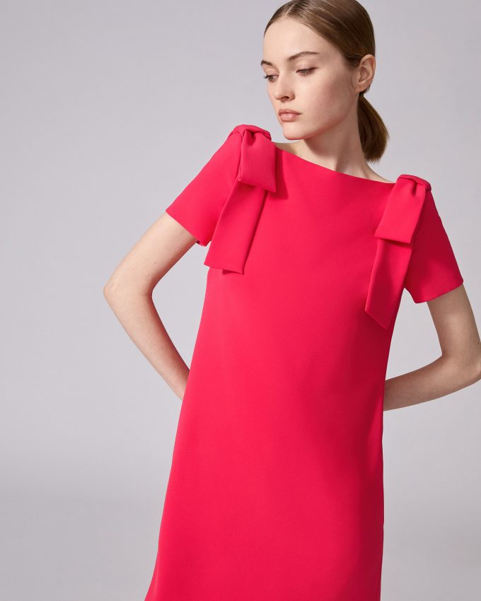 Shift Dress With Bows