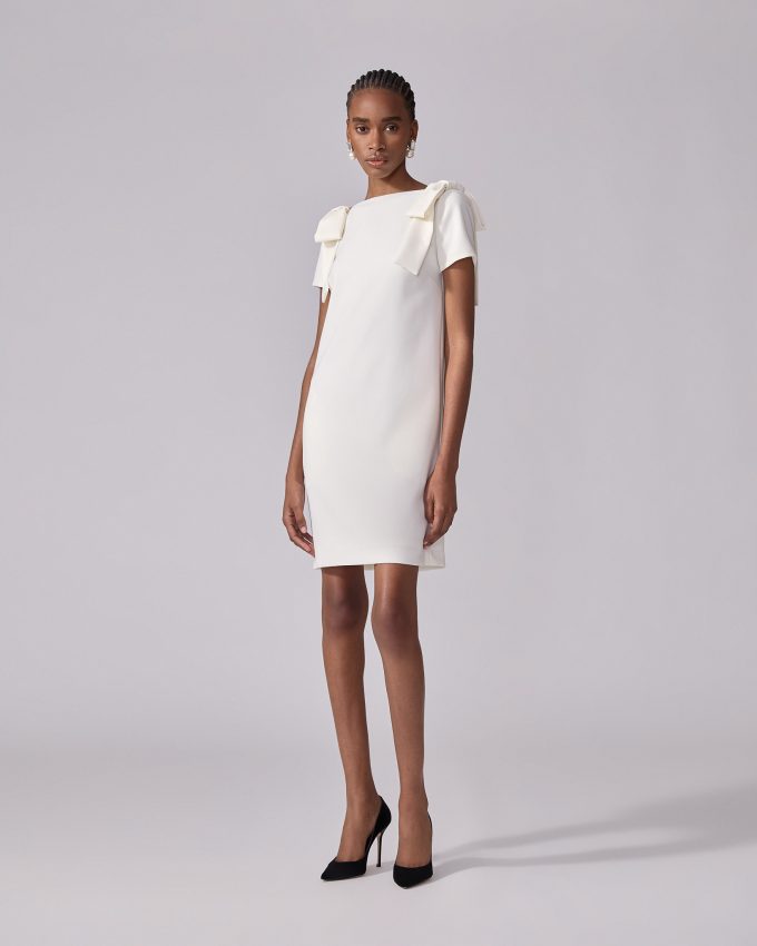 Shift Dress With Bows