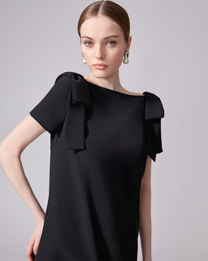 Shift Dress With Bows