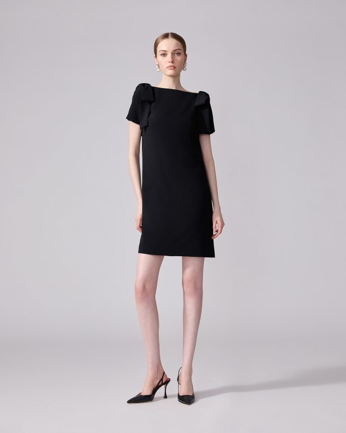Shift Dress With Bows
