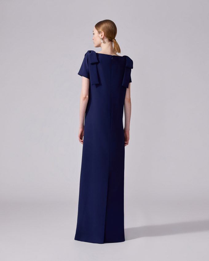 Column Gown with Bows