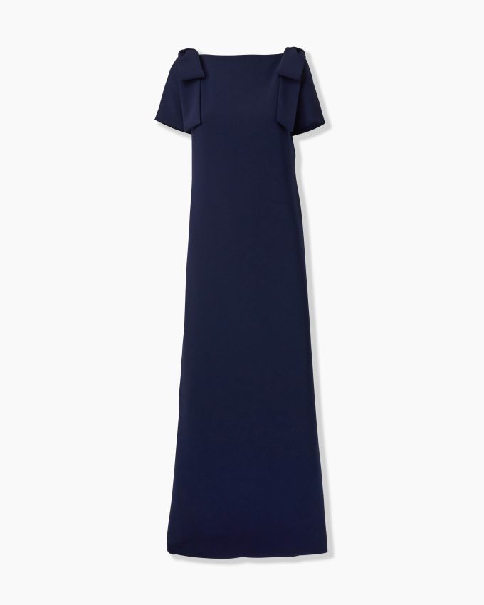 Column Gown with Bows