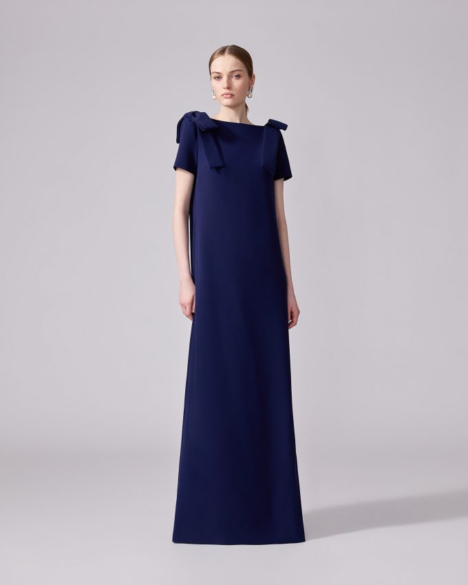 Column Gown with Bows