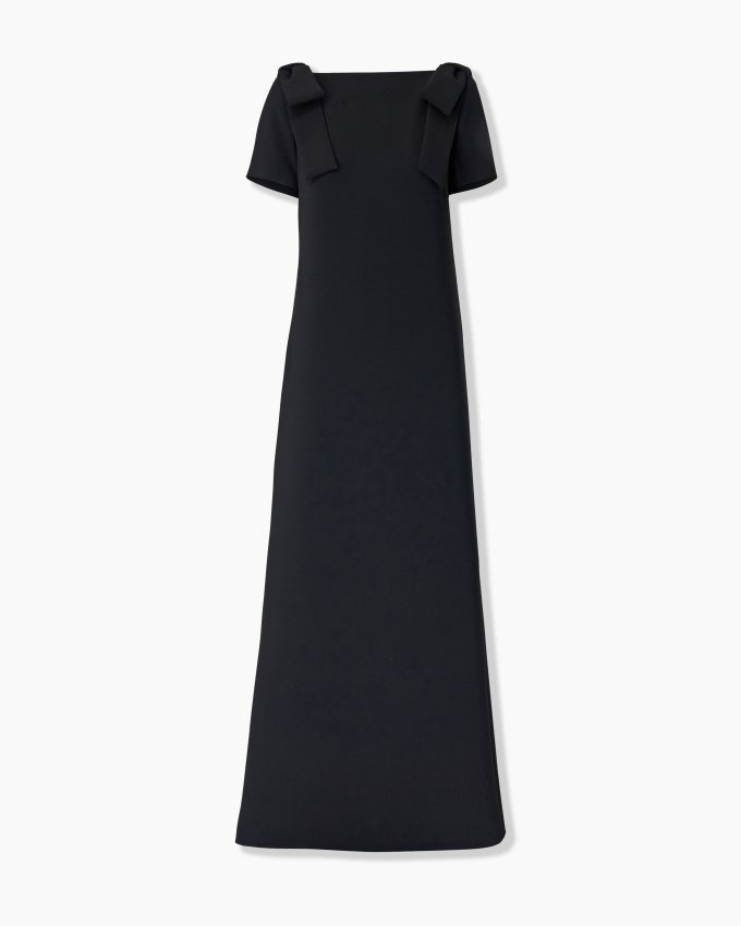 Column Gown with Bows