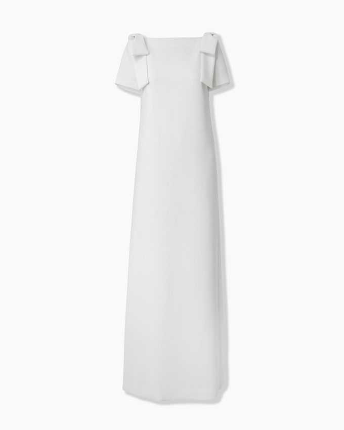 Column Gown with Bows