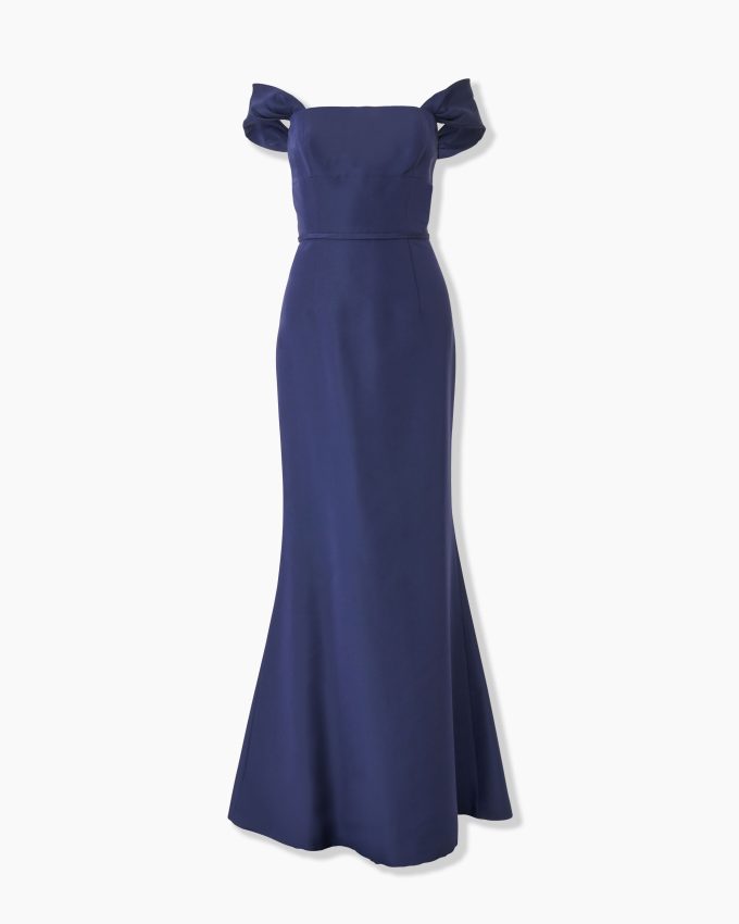 Off-Shoulder Trumpet Gown