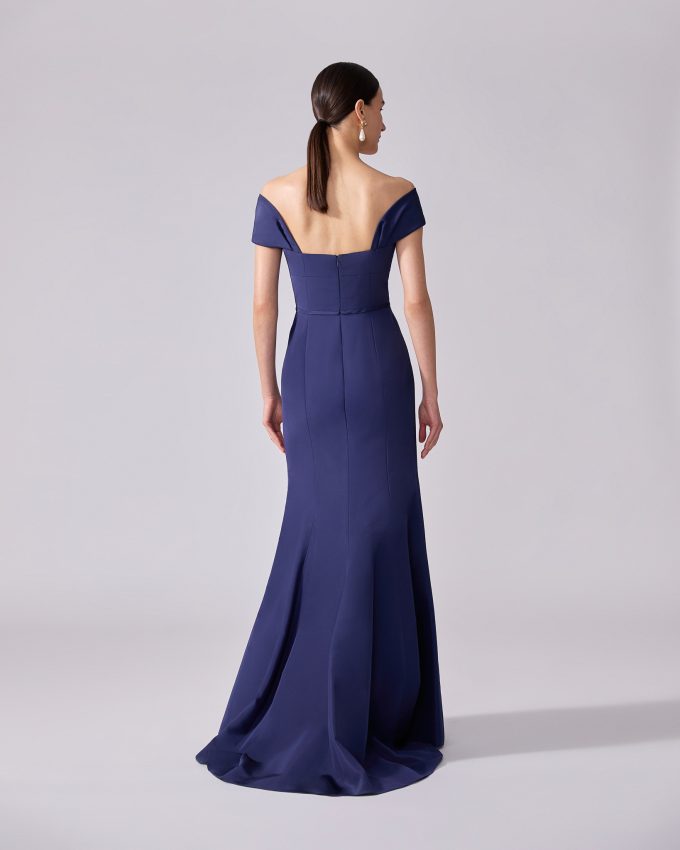 Off-Shoulder Trumpet Gown