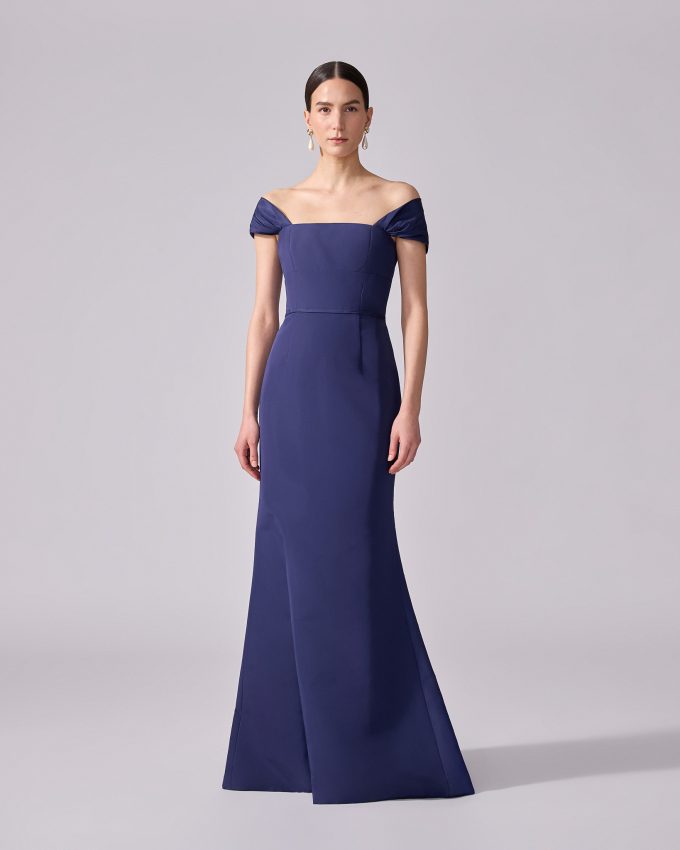 Off-Shoulder Trumpet Gown