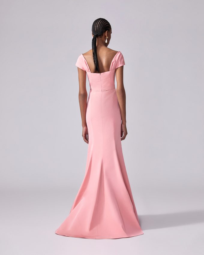 Off-Shoulder Trumpet Gown