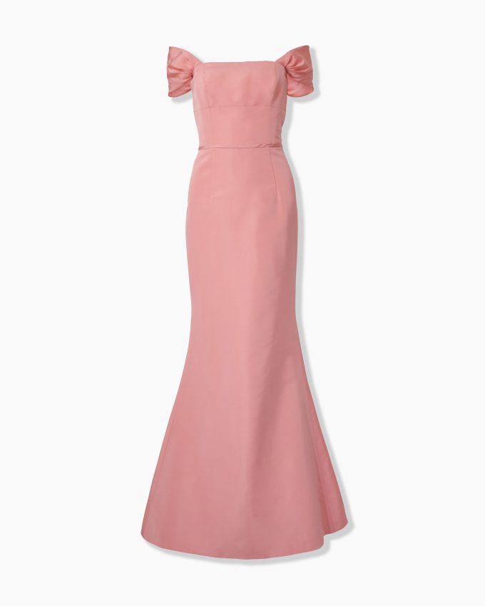 Off-Shoulder Trumpet Gown