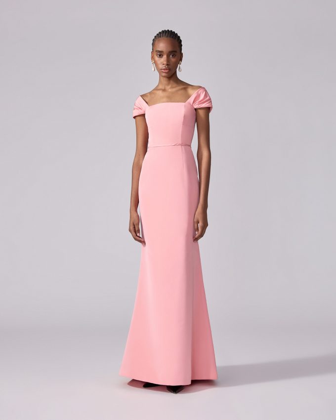 Off-Shoulder Trumpet Gown
