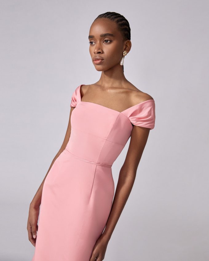 Off-Shoulder Trumpet Gown